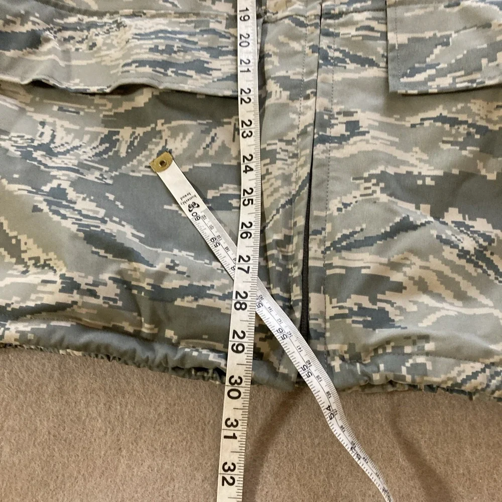 USAF All Purpose Environmental Camouflage Gore-Tex parka Sz M Short Green Nylon